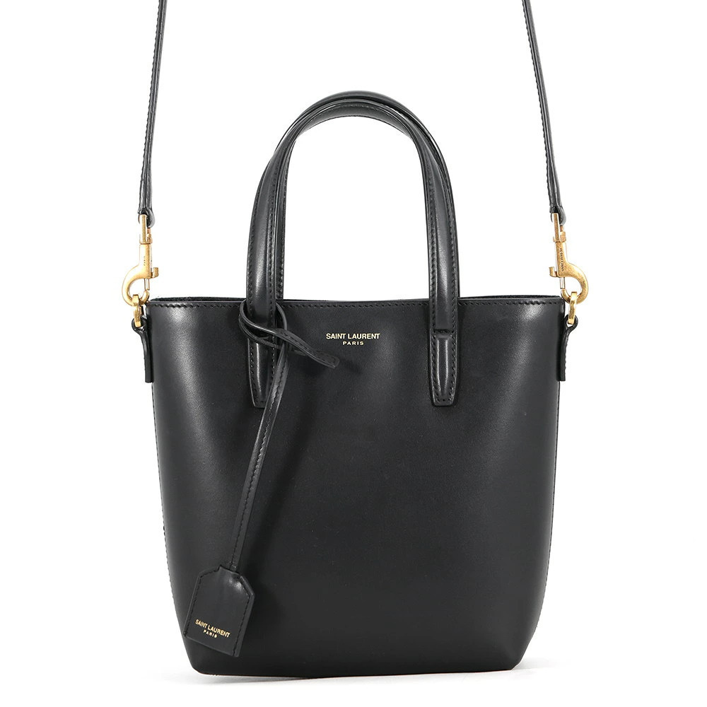 Balenciaga Toy Shopping Handbag Lambskin Bag Black